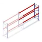 Gebruikte Esmena palletstelling 2450x3600x1100 mm (hxbxd) 2 niveaus aanbouwsectie
