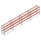 Voordeelrij deels gebruikte AR grootvakstelling 2000x11300x900 mm (hxbxd) 3 niveaus
