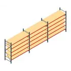 Voordeelrij gebruikte grootvakstelling Kimer 2500x8300x800 mm (hxbxd) 5 niveaus