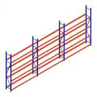 Voordeelrij bandenstelling grootvak AR 2500x6240x400 mm (hxbxd) 3 niveaus