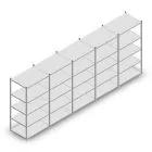 Voordeelrij deels gebruikte legbordstelling MD 2000x5060x700 mm (hxbxd) 5 niveaus