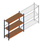 Grootvakstelling Kimer 1750x1500x600 mm (hxbxd) 3 niveaus beginsectie met voorgemonteerde frames