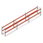 Voordeelrij palletstelling AR T2 2000x11120x1100mm (hxbxd) 2 niveaus 3004kg/niv met voorgemonteerde frames