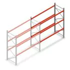 Palletstelling AR T2 3000x2700x1100mm (hxbxd) 3 niveaus 2844kg/niv aanbouwsectie met voorgemonteerde frames