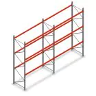 Combideal palletstelling AR T2 4000x5640x1100 mm (hxbxd) 3 niveaus 3636kg/niv met voorgemonteerde frames