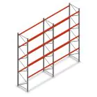 Combideal palletstelling AR T2 4500x5640x1100 mm (hxbxd) 4 niveaus 2844kg/niv met voorgemonteerde frames