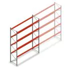 Gebruikte Stow palletstelling 5250x3600x1100mm (hxbxd) 4 niveaus beginsectie