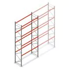 Palletstelling AR T2 6000x2700x1100mm (hxbxd) 4 niveaus 3636kg/niv L2 beginsectie
