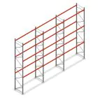 Voordeelrij palletstelling AR T2 6000x8420x1100mm (hxbxd) 3 niveaus 3636kg/niv met voorgemonteerde frames