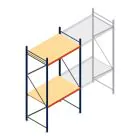 Grootvakstelling AR 3000x1610x1000 mm (hxbxd) 2 niveaus blauw beginsectie