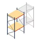 Grootvakstelling AR 3000x1610x1200 mm (hxbxd) 2 niveaus blauw beginsectie