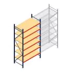Grootvakstelling AR 3000x1610x800 mm (hxbxd) 6 niveaus blauw beginsectie