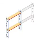 Grootvakstelling AR 3000x2700x400 mm (hxbxd) 2 niveaus blauw beginsectie