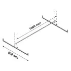 Confectiestang niveau Medium Duty 1000x800 mm (bxd)