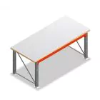 Enkellaags werkbank, werktafel 1850x1000x940 mm (lxdxh) frames voorgemonteerd