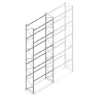 Gebruikte Dexion palletstelling 5000x2700x900 mm (hxbxd) 5 niveaus beginsectie