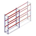 Gebruikte Esmena palletstelling 4100x3300x1100mm (hxbxd) 3 niveaus beginsectie