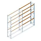 Gebruikte JH MPB palletstelling 3850x3600x1100 mm (hxbxd) 3 niveaus aanbouwsectie