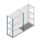 Legbordstelling Medium Duty 2000x1300x700mm (hxbxd) 4 niveaus blauw beginsectie