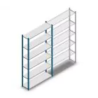 Legbordstelling Medium Duty 2000x1150x300mm (hxbxd) 6 niveaus blauw beginsectie