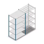 Legbordstelling Medium Duty 2200x1150x800mm (hxbxd) 5 niveaus blauw beginsectie