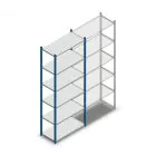 Legbordstelling Medium Duty 2000x850x400mm (hxbxd) 6 niveaus blauw beginsectie