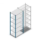Legbordstelling Medium Duty 2000x850x600mm (hxbxd) 6 niveaus blauw beginsectie