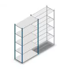Legbordstelling Medium Duty 2500x1300x600mm (hxbxd) 5 niveaus blauw beginsectie