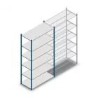 Legbordstelling Medium Duty 2500x1300x600mm (hxbxd) 6 niveaus blauw beginsectie