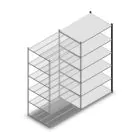 Legbordstelling Medium Duty 2200x1150x800mm (hxbxd) 6 niveaus antraciet aanbouwsectie