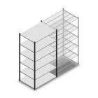 Legbordstelling Medium Duty 2200x1150x800mm (hxbxd) 6 niveaus antraciet beginsectie
