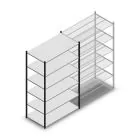 Legbordstelling Medium Duty 2000x850x700mm (hxbxd) 6 niveaus antraciet beginsectie