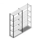 Legbordstelling Medium Duty 2200x1000x400 mm (hxbxd) 5 niveaus antraciet beginsectie
