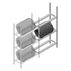 Bandenstelling Medium Duty 2200x1000x600 mm (hxbxd) 3 niveaus aanbouwsectie