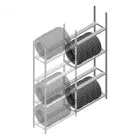 Bandenstelling Medium Duty 2500x1000x600 mm (hxbxd) 4 niveaus aanbouwsectie