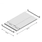 Niveau Legbord Light Duty 850x500mm (bxd)