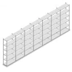 Voordeelrij legbordstelling Medium Duty 2500x7000x400 mm (hxbxd) 6 niveaus verzinkt