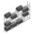 Voordeelrij bandenstelling Medium Duty 2500x4000x600 mm (hxbxd) 4 niveaus