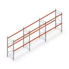 Voordeelrij palletstelling AR T2 3000x8420x1100 mm (hxbxd) 2 niveaus 1820kg/niv met voorgemonteerde frames