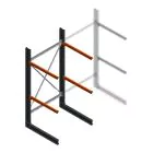 Zware draagarmstelling enkelzijdig 3000x1500x1200mm (hxbxd) 2 niveaus beginsectie