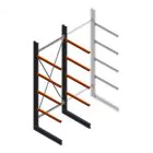 Zware draagarmstelling enkelzijdig 4000x1500x1200mm (hxbxd) 4 niveaus beginsectie