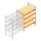 Grootvakstelling AR 2000x1610x1000 mm (hxbxd) 4 niveaus verzinkt aanbouwsectie