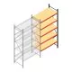 Grootvakstelling AR 3000x1610x800 mm (hxbxd) 5 niveaus verzinkt aanbouwsectie