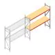 Grootvakstelling AR 2000x2700x600 mm (hxbxd) 2 niveaus verzinkt aanbouwsectie