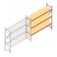 Grootvakstelling AR 2000x2700x600 mm (hxbxd) 3 niveaus verzinkt aanbouwsectie