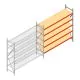 Grootvakstelling AR 2000x2700x600 mm (hxbxd) 5 niveaus verzinkt aanbouwsectie
