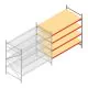Grootvakstelling AR 2000x2700x1200 mm (hxbxd) 4 niveaus verzinkt aanbouwsectie met voorgemonteerde frames
