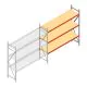 Grootvakstelling AR 2500x2700x600 mm (hxbxd) 3 niveaus verzinkt aanbouwsectie met voorgemonteerde frames