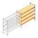 Grootvakstelling AR 2500x2700x900 mm (hxbxd) 4 niveaus verzinkt aanbouwsectie