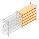Grootvakstelling AR 2500x2700x1000 mm (hxbxd) 5 niveaus verzinkt aanbouwsectie met voorgemonteerde frames